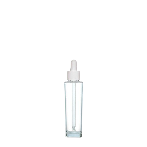 Picture of 50 ml Round Glass Polymer Dropper Lotion Bottle - 3850