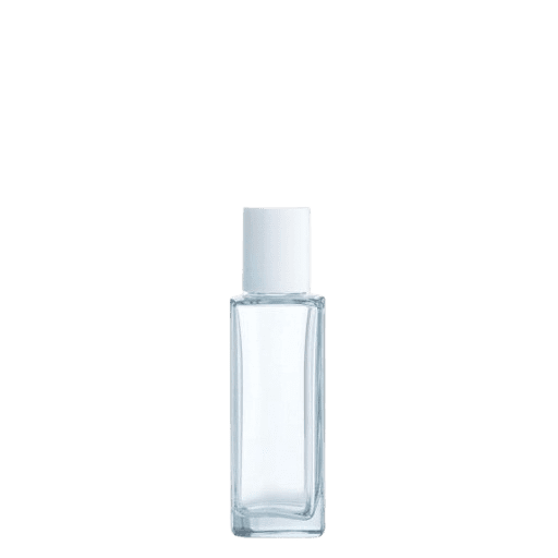 Picture of 50 ml Square Glass Polymer Lotion Bottle - 3849